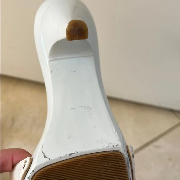 Dior Women's Cream Floral Slide Sandals - Picture 8 of 8